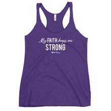 Load image into Gallery viewer, "My Faith Keeps Me Strong" Women's Racerback Tank